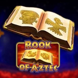Book of Aztec slot logo by Amatic Industries at Kiekka Casino