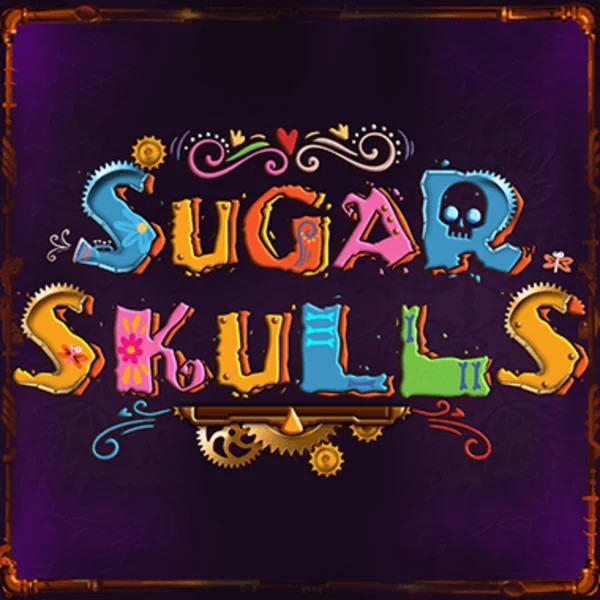 Sugar Skulls slot logo by Booming Games at Kiekka CasinoSugar Skulls
