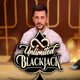 Logo of Unlimited Blackjack from Ezugi at Kiekka Casino